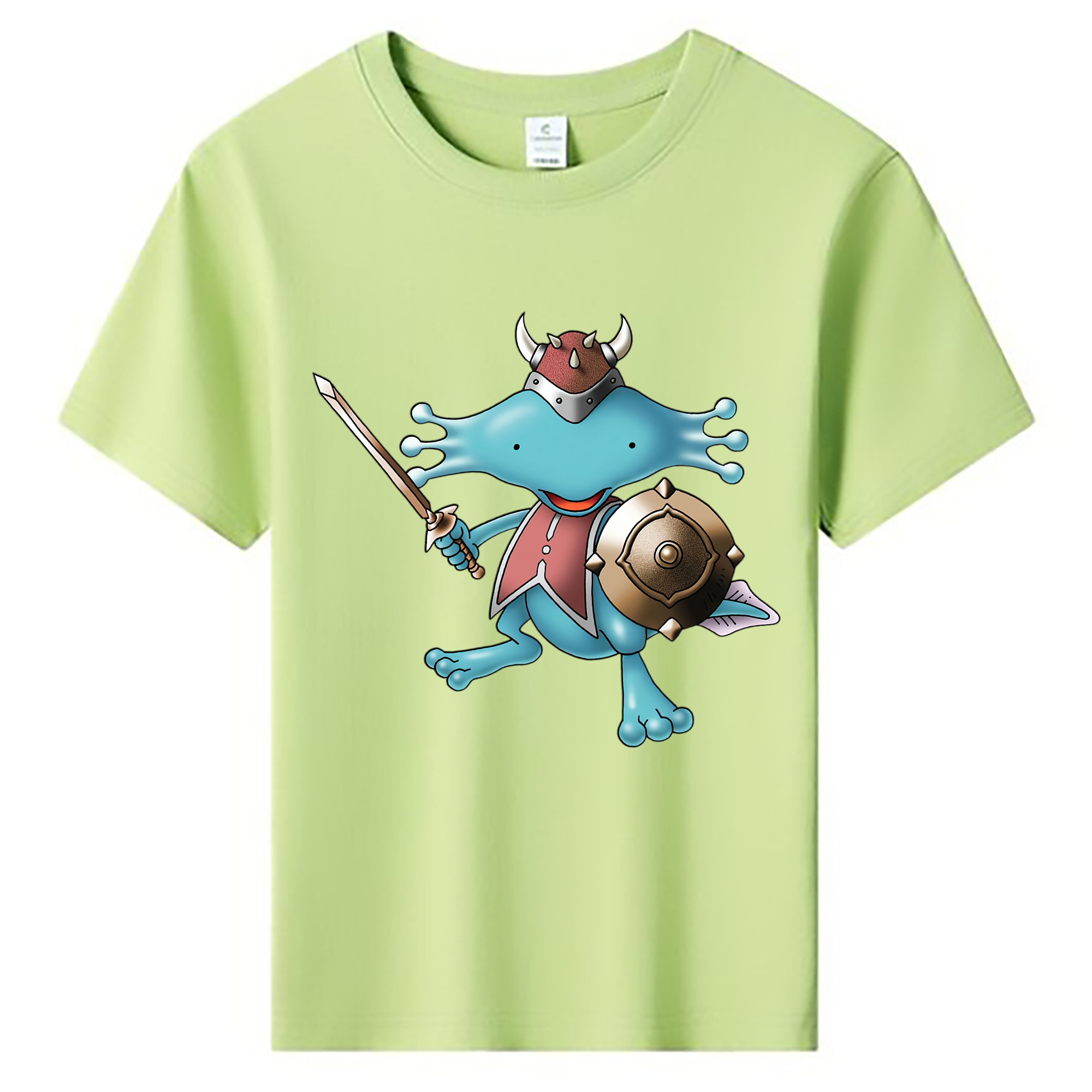（画像用） ドラゴンクエスト Doragon Kuesuto Dragon Quest 綿100％キッズTシャツ（フロントプリント）
